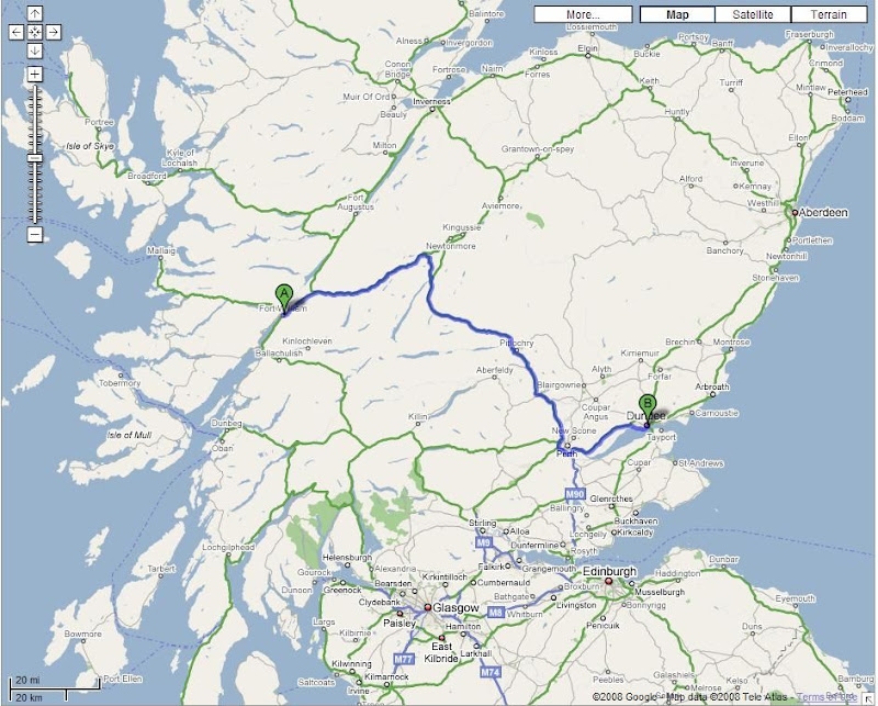 fort william to dundee